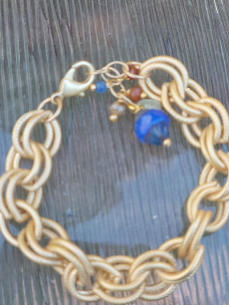 Sand and Sea Matte Gold Bracelet - Aimeescloset.com