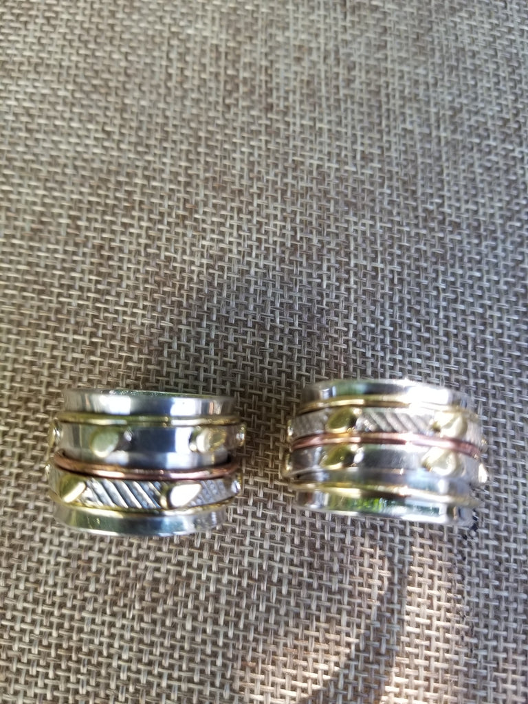 Sterling. Brass and Copper Ring - Aimeescloset.com