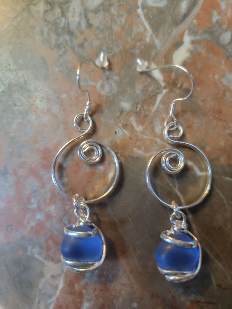 Cultured Sea Glass Earring - Aimeescloset.com