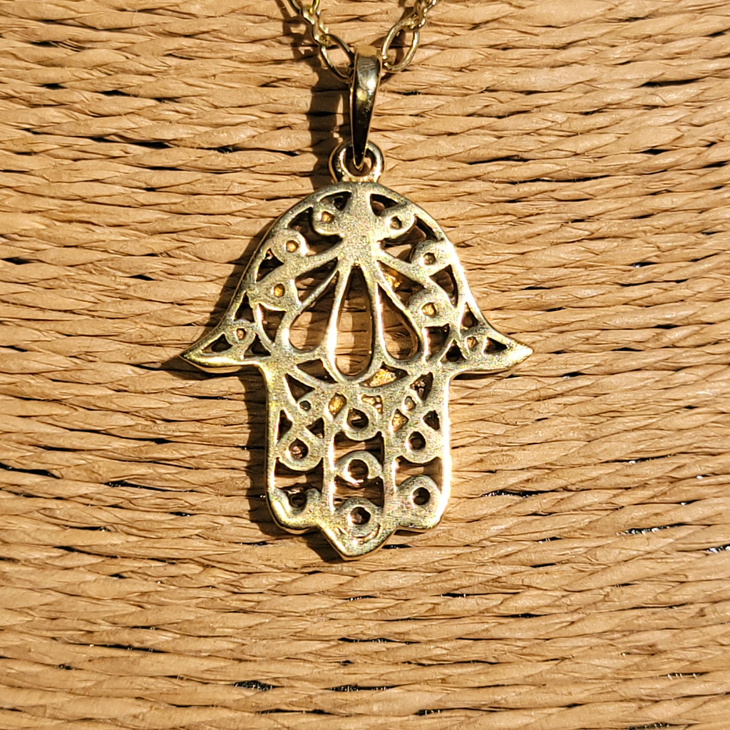 Hamza Brass Pendant - Aimeescloset.com