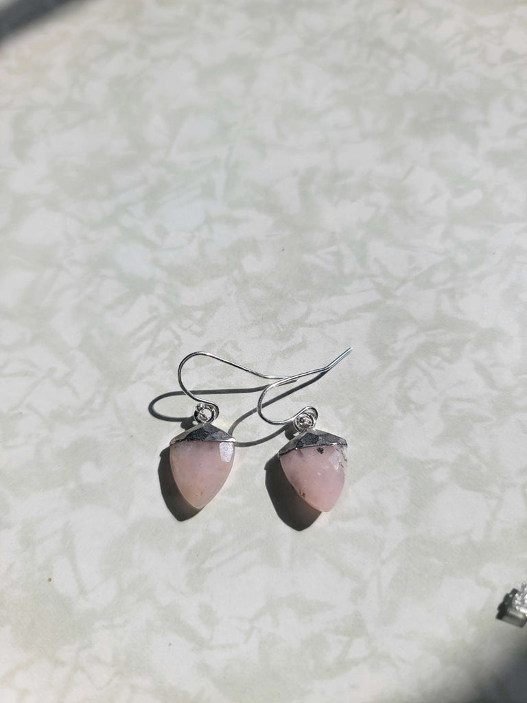 Pink Opal Earrings - Aimeescloset.com